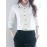 Contrast Trim Button Front Shirt, Casual Long Sleeve Shirt For Spring & Fall, Women's Clothing