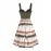 Tie Dye Print Fake Button Dress, Casual Sleeveless Backless For Summer, Women's Clothing